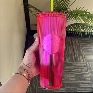 Hot Pink starbucks tumbler